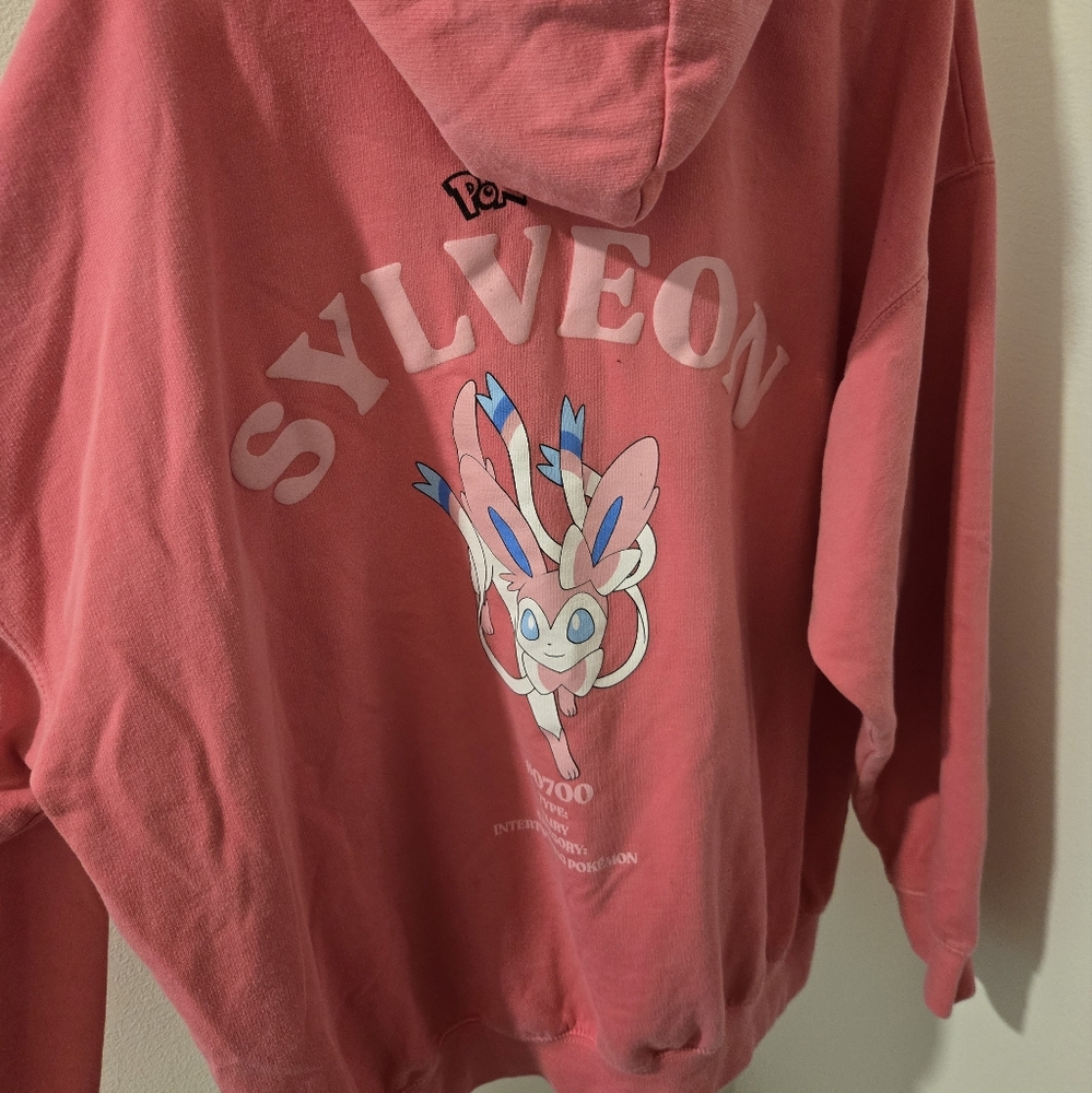 pokemon sylveon pink hoodie